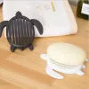 Black and White Master Creative Turtle Bathroom soap rack, bathroom face soap box, cute draining soap tray Application Scenario